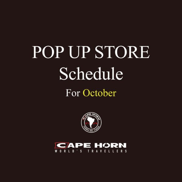 CAPE HORN 10月POP UP STORE SCHEDULE