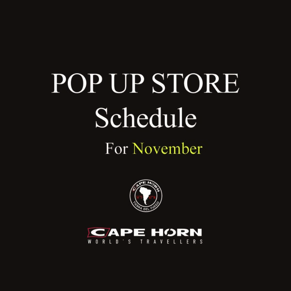 CAPE HORN 11月POP UP STORE SCHEDULE